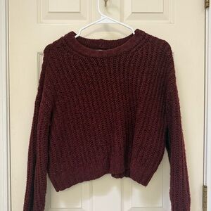 American Eagle Cropped Chunky Sweater